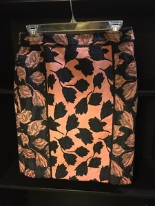 NWT Ann Taylor Colorblock Floral Pencil Skirt 4 Petite $98~