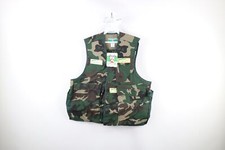 NOS Vtg 90s Streetwear Mens Size Large Camouflage Hunting Shooting Vest Jacket
