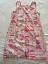 GUC Lilly Pulitzer pink Shift Dress - Bathing Suit Print, Girls Sz 10, RARE 