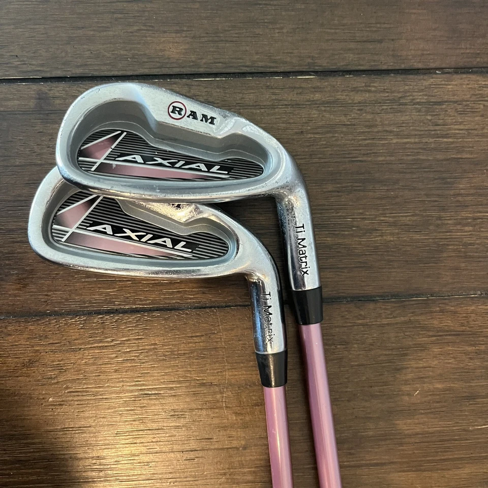 RAM AXIAL Girls KIDS Graphite Youth Flex Short Long Irons Set Of 2 RH - Image 3 of 4