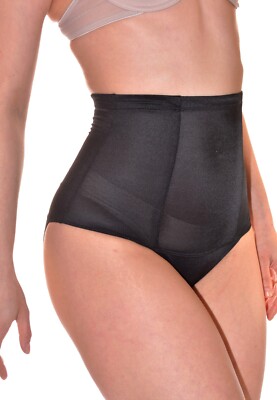 schwarzes Höschen uni High Waist Whiteporte Gr. 36/38