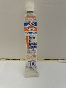 1982 PERMATEX Tube To Form A Gasket Seal Step 1 Made In Kansas City