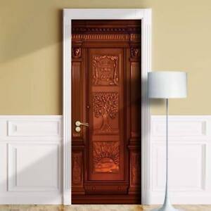 Details About Sticker Cover For Door Wall Or Fridge Narnia Wardrobe Entrance Decole