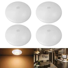 4PCS 4.5" RV LED Ceiling Lights 12V Dome Cabinet Lamps for Camper Trailer