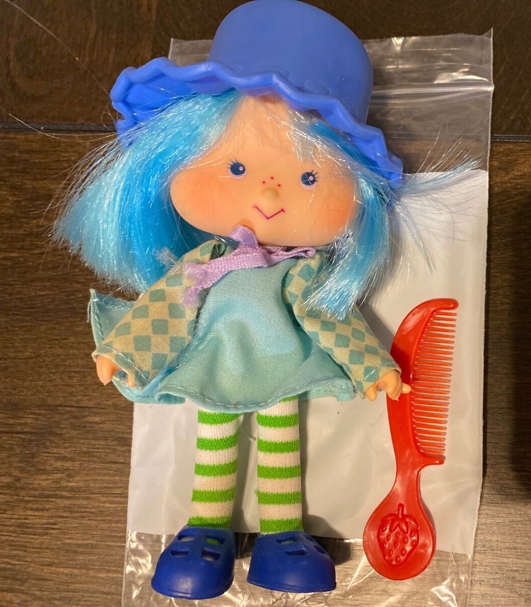Vintage Strawberry Shortcake BLUEBERRY MUFFIN Doll with comb | eBay
