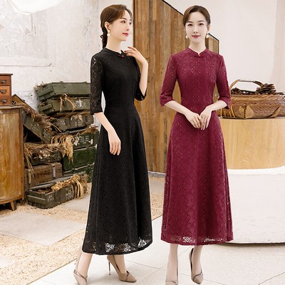 one piece dress long traditional