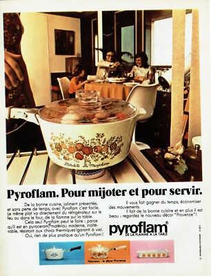 Werbung Advertising 089 1966 Pyroflam zum Kochen Dekor Provence