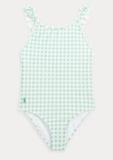 Polo Ralph Lauren Kids Gingham Ruffled One-Piece Swimsuit