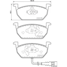 Brembo Xtra Brake Pad Set P85137X Front Axle - High Quality - Free Shipping