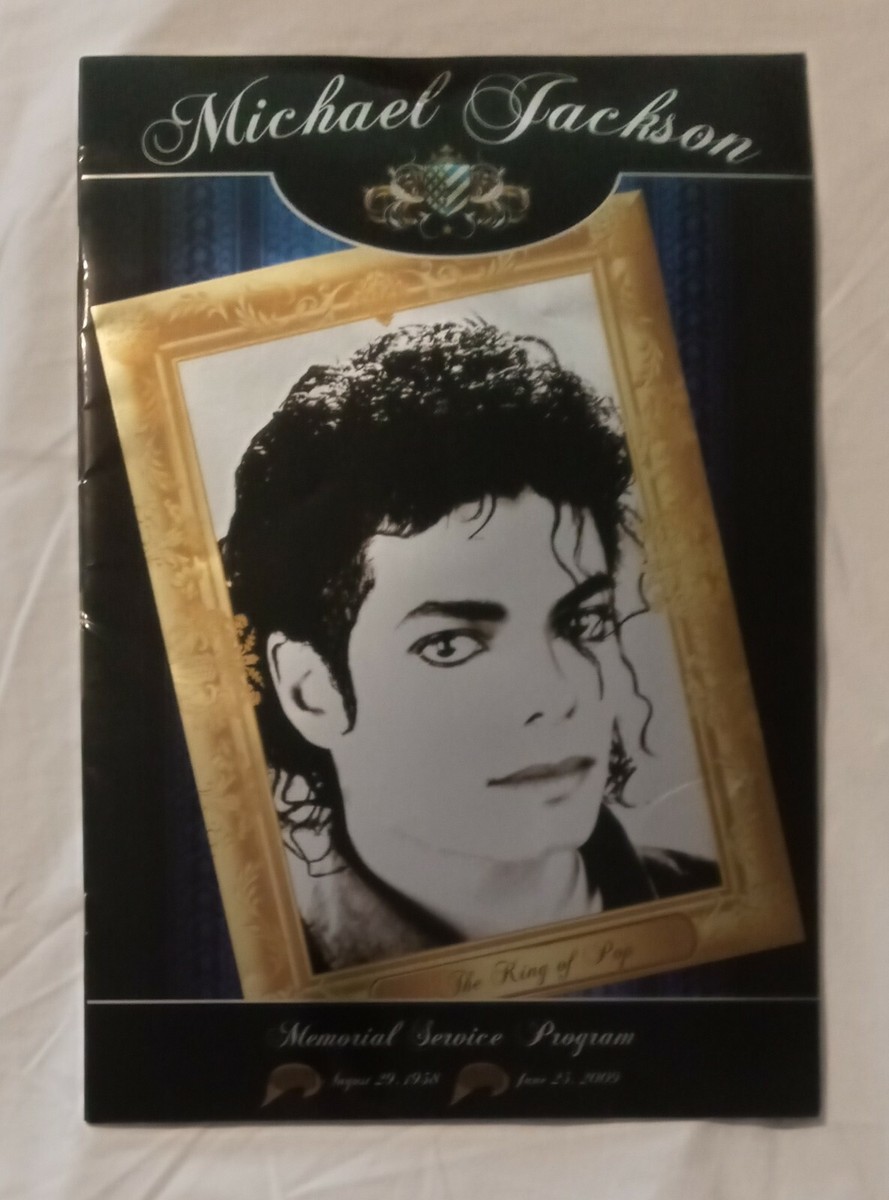 MICHAEL JACKSON MEMORIAL SERVICE PROGRAM | eBay