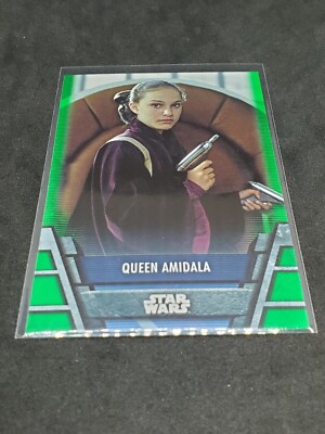Star Wars Topps Holocron 2020 Green Parallel Insert Rep-1 Queen Padme Amidala