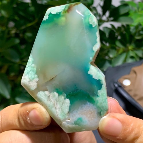 111G Natural heart-shaped Snowflake CherryBlossom Flower Agate Crystal - Picture 7 of 15