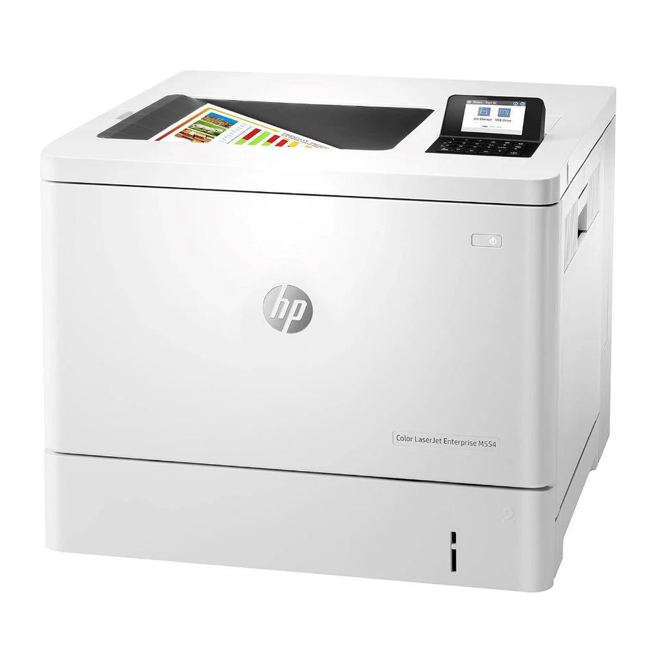 HP Colour LaserJet Enterprise A4 Colour Laser Printer M554DN - Image 3 of 4