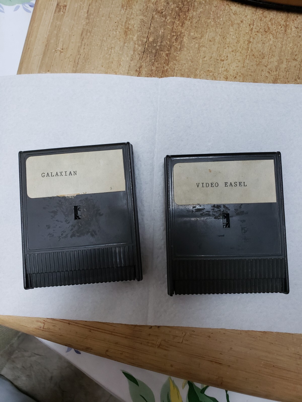 Two Prototype Cartridge Lab Loaner Atari XL XE 400 800 1200 Galaxian Video Easel
