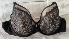 NWOT SOMA 36D Bra Black Lightest Lift Perfect Coverage Limited Edition Leaf Lace