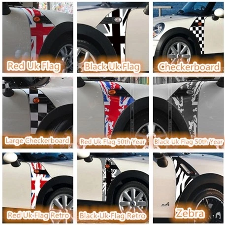 Calcomanía adhesiva para guardabarros lateral para Mini Cooper R55 R56 Foto 2 de 4