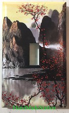 Famous Chinese Landscape Painting Light Switch Outlet Duplex Wall Cover Plate