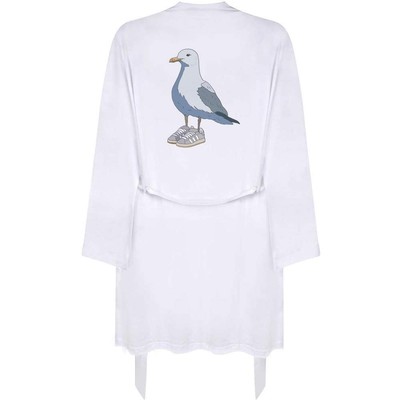 'Seagull in Trainers ' Adult Dressing Robe / Gown (RO049180)