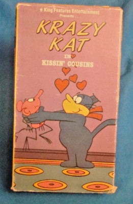Krazy Kat in Kissin' Cousins VHS Vol 1 King Features Animated cartoon 1989