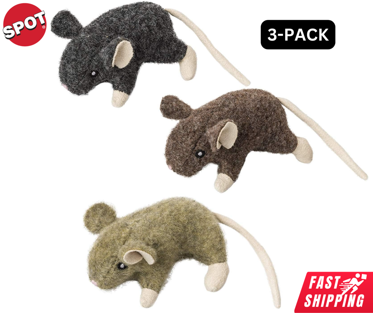 Spot Wool Mouse Willie Cat Toy Catnip Kitten Chase Play