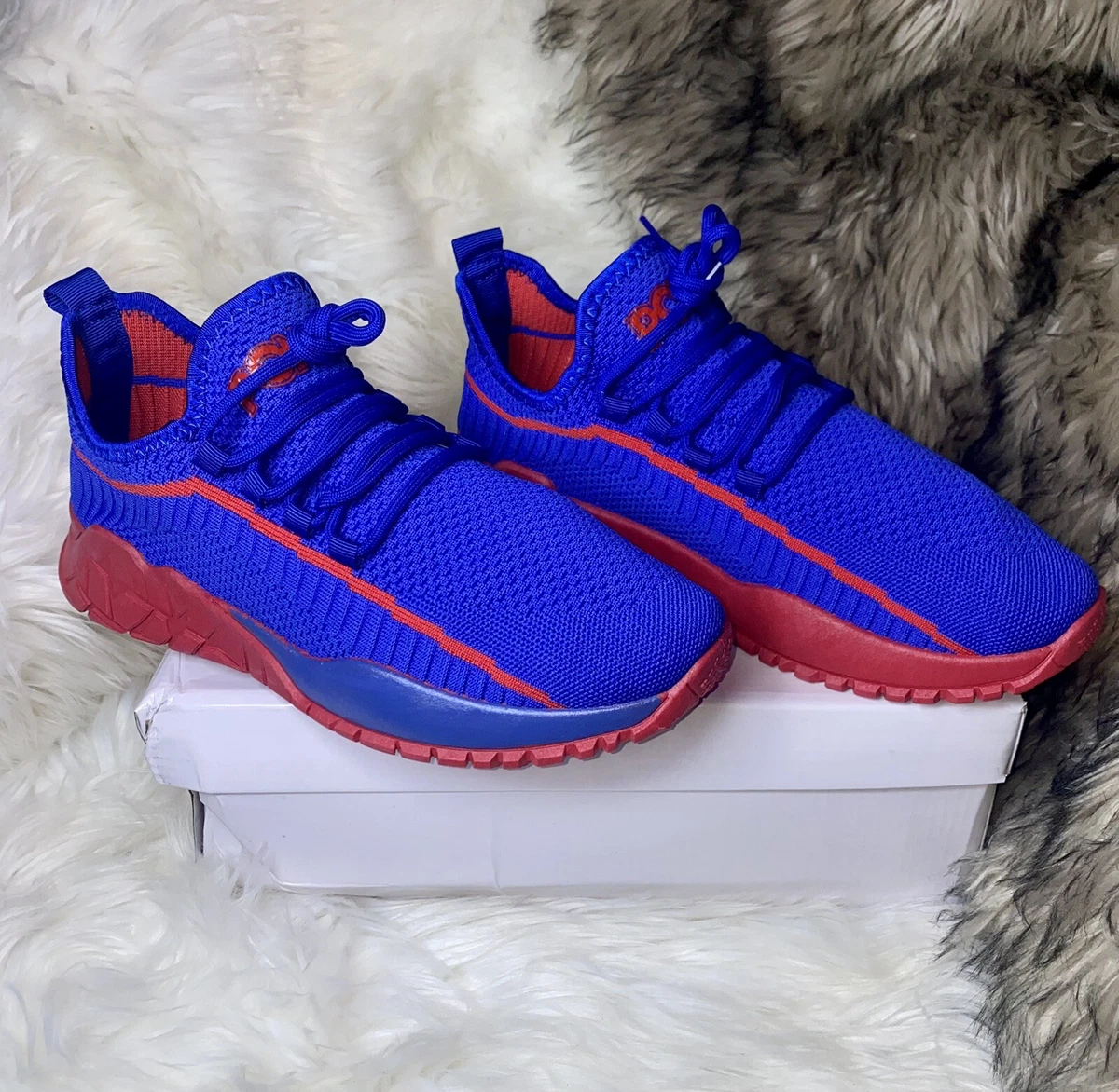 PONY PP1 Rocky Mens Knit Athletic Shoes size 8.5M red blue sneakers NEW SALE