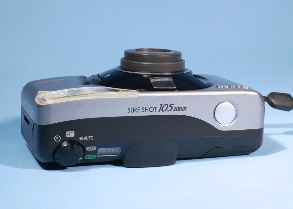 Canon Sure Shot 105 Zoom 35mm Film Point & Shoot Camera * Fully Working