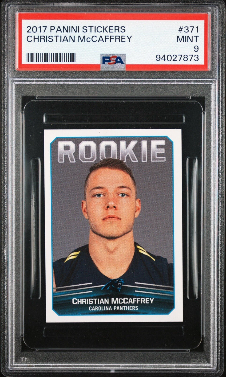Christian McCaffrey Panini Stickers #371 Base