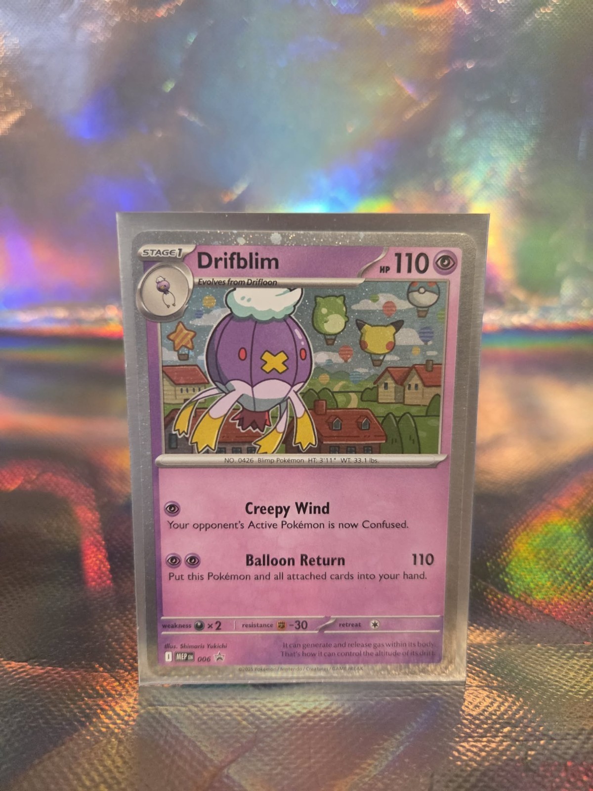 Drifblim 006 Me: Mega Evolution Promo Holo
