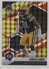2021 Panini Mosaic Choice Fusion Red & Yellow Prizm 9/80 Adrian Amos #84 11nu