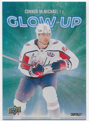 No way  upper deck フラッシュ サイン 2025-26 Upper Deck Glow-Up #GU10 Connor McMichael - Washington