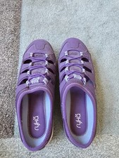 Ryka Womens 7M Tensile Fisher Mule Slip-on Shoes Purple Excellent Condition