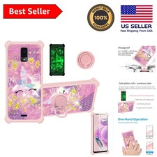 Durable Blu View 3 B140dl Hybrid Case with Shockproof Corners  Screen Protector