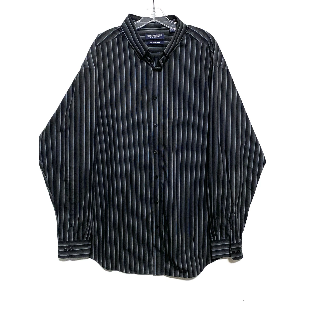 2xlt dress shirts Flex Dress Shirt Mens 2XLT Gray Long Sleeve Button Front Design In Italy
