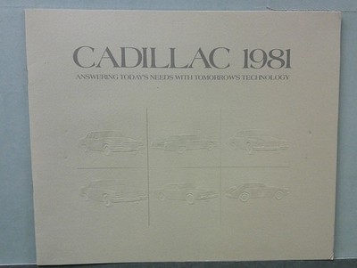 1981 Cadillac Sales Catalog