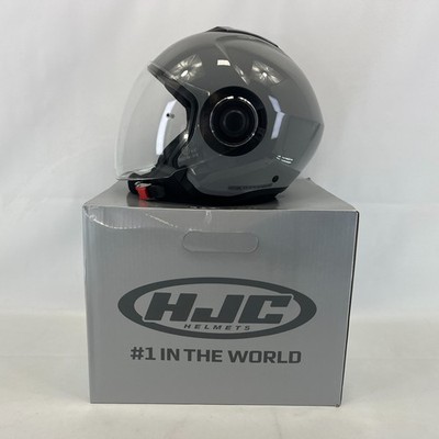HJC I40N Plain Jethelm Motorradhelm Gr. M grau - Urban Scooter Sturzdeckel