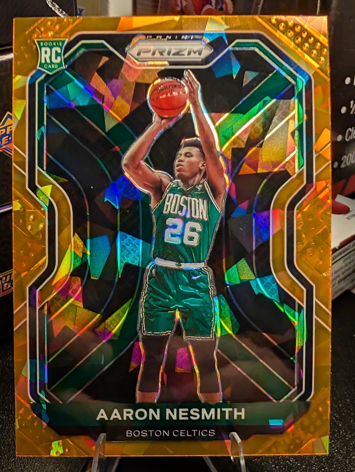 2020-21 Prizm Aaron Nesmith RC Orange Ice Prizm #282 Celtics