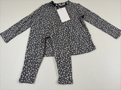 Zara Baby Floral Girl Set Pant and Top Size 12/18 Month