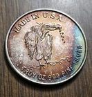 Nicely Toned Vintage 1oz .999 Silver Round