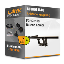 Für Suzuki Baleno Kombi 96- AUTO HAK Anhängekupplung abnehmbar + 7polig NEU