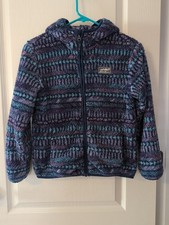 Eddie Bauer Full Zip Fleece/Sherpa style Hoodie Jacket Sweatshirt Kids M 10-12
