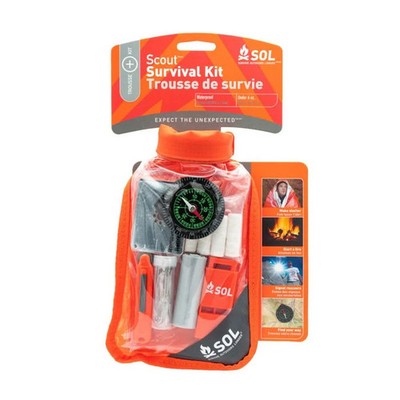 SOL Scout Survival Kit Waterproof Dry Bag Emergency Kit Outdoor Essentials