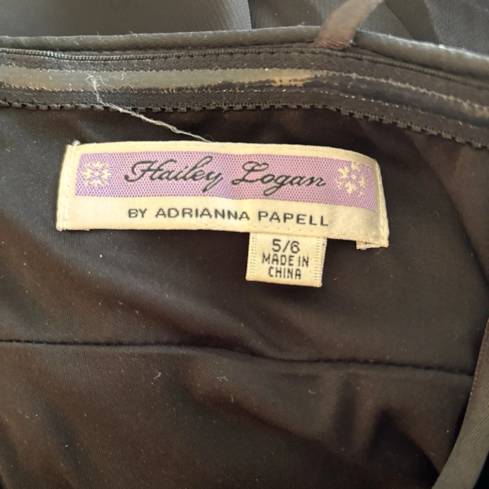 Hailey Logan Adrianna Papell Y2K Chiffon Sequin Whimsigoth Formal Dress Size 5/6 - Image 4 of 4