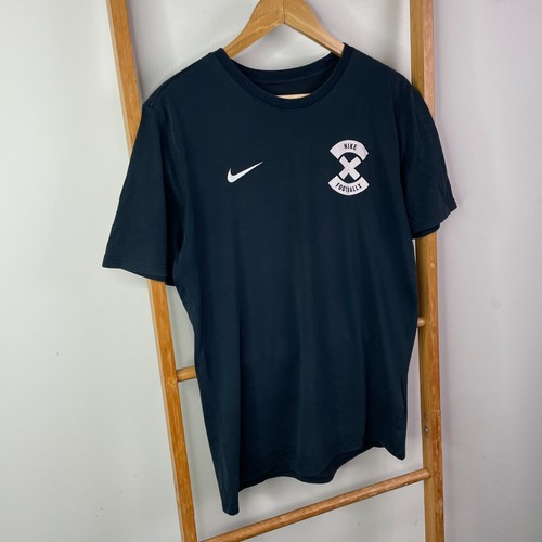 Nike Footballx Shirt Mens Medium Black Sports Activewear Dri Fit Short Sleeve - Picture 2 of 12