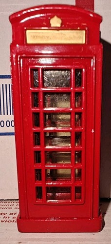 Lemax Red Phone Booth 2004 Figurine - Picture 2 of 3