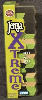 Hasbro Jenga Xtreme Wood Blocks Game Parker Brothers 2003 Vintage EUC
