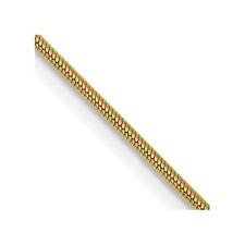 14K 30 inch .9mm Round Snake Chain Necklace