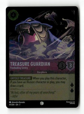 Treasure Guardian Foreboding Sentry 47/204 Disney Lorcana 7 Common NM Cold Foil
