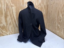 Vintage Ralph Lauren RALPH Black Wool Blazer Jacket Size 48L