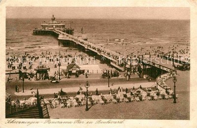 Scheveningen panoramic pier en boulevard pier beach