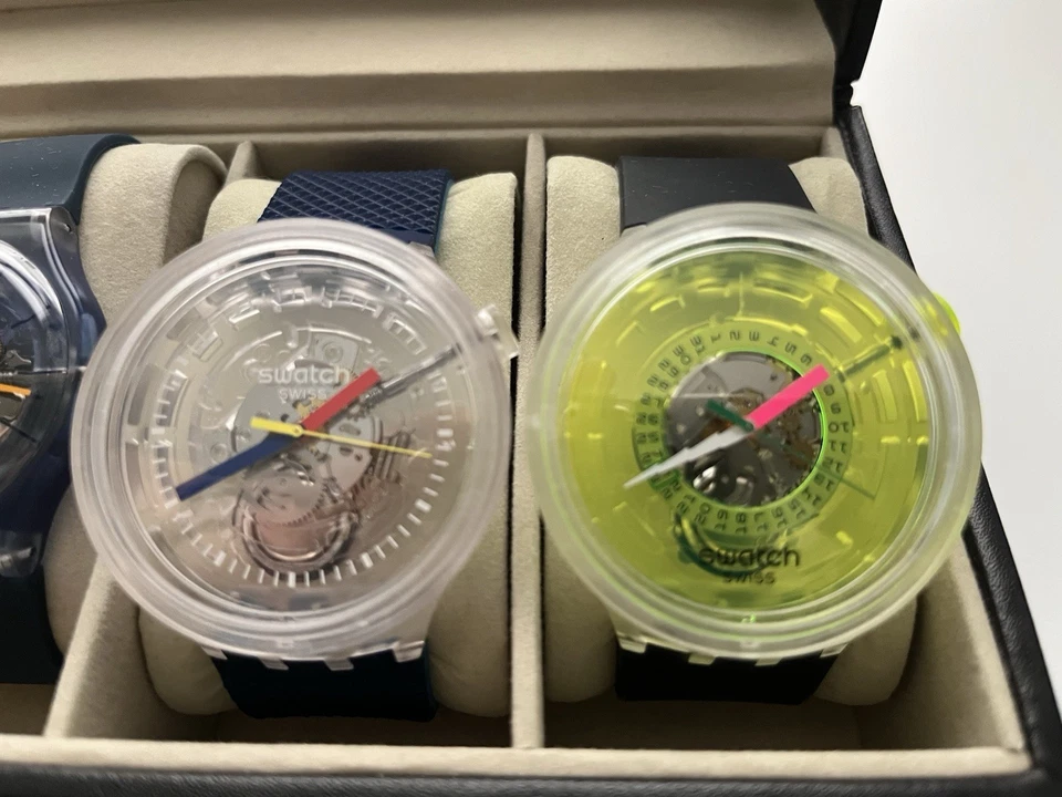 Lote de relojes Swatch con caja de reloj Foto 4 de 4